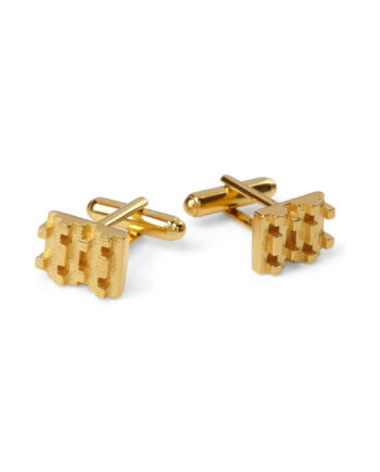 Hive lego cufflinks 18ct Gold Vermeil