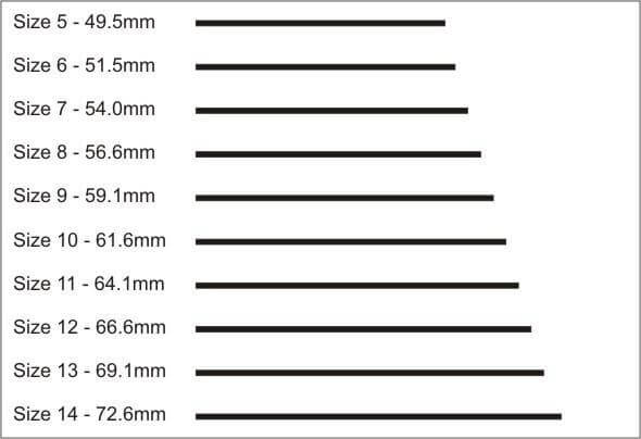 hoofd hurken stopverf Free Printable Ring Sizer Online UK - JTL Ring Size Guide