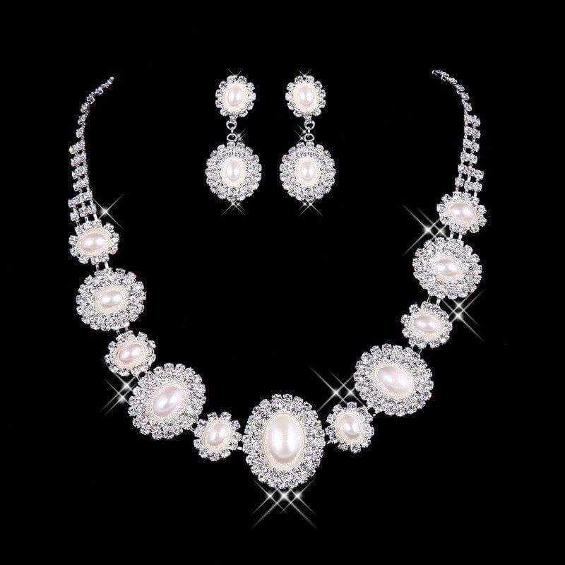 Pearl & Rhinestone Set