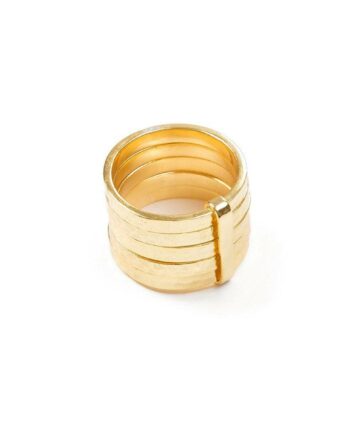 Ring - 5STACK RING  18ct Gold Vermeil