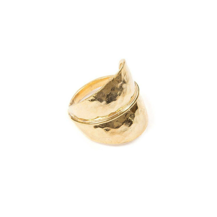 Ring - FOREST LEAF RING  18ct Gold Vermeil