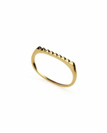 Ring - PURE PYRAMID DOUBLE RING  18ct Gold Vermeil