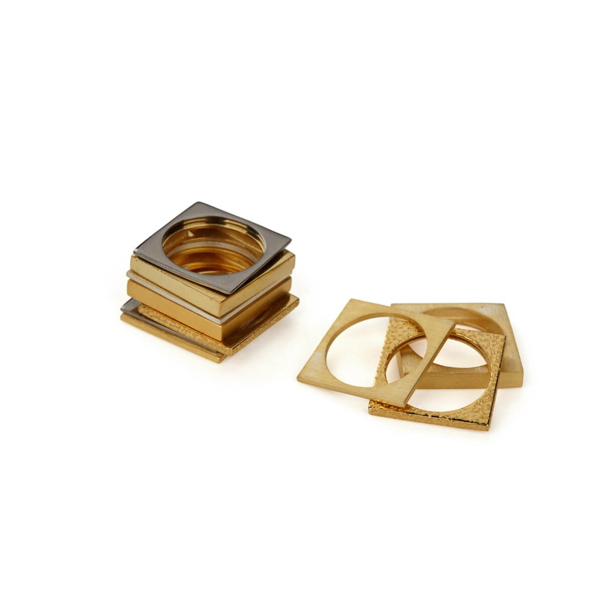 Square hot sale stacking rings