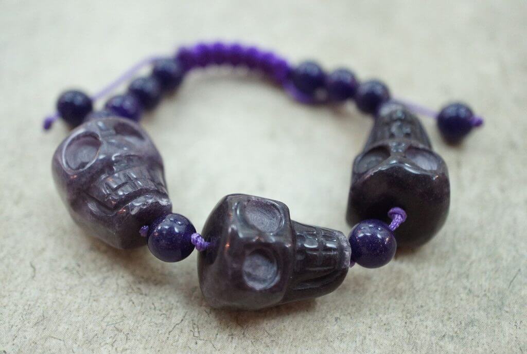 This Bracelet Made of Amethyst