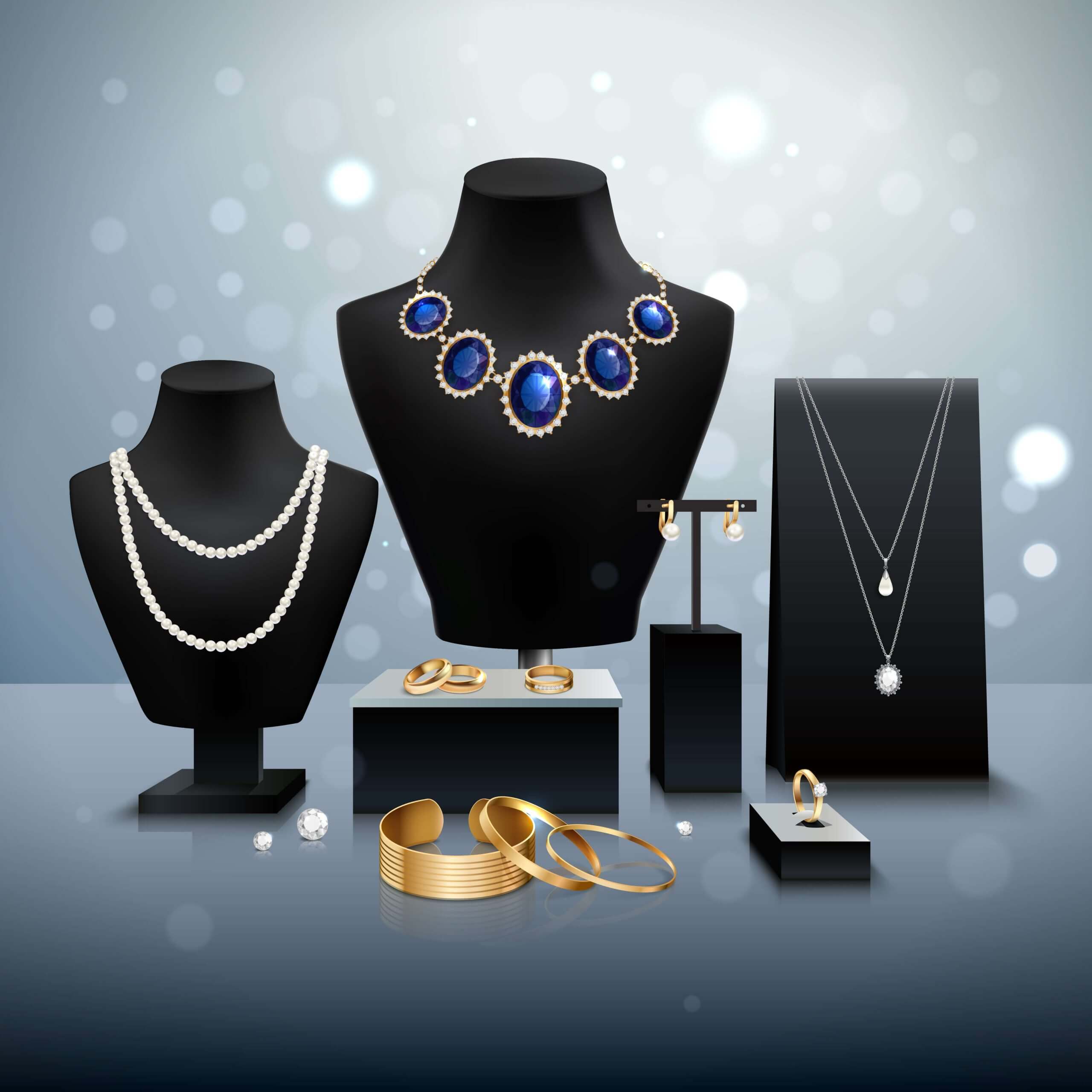 Fancy Square Chokar Necklace Set for women and girls.