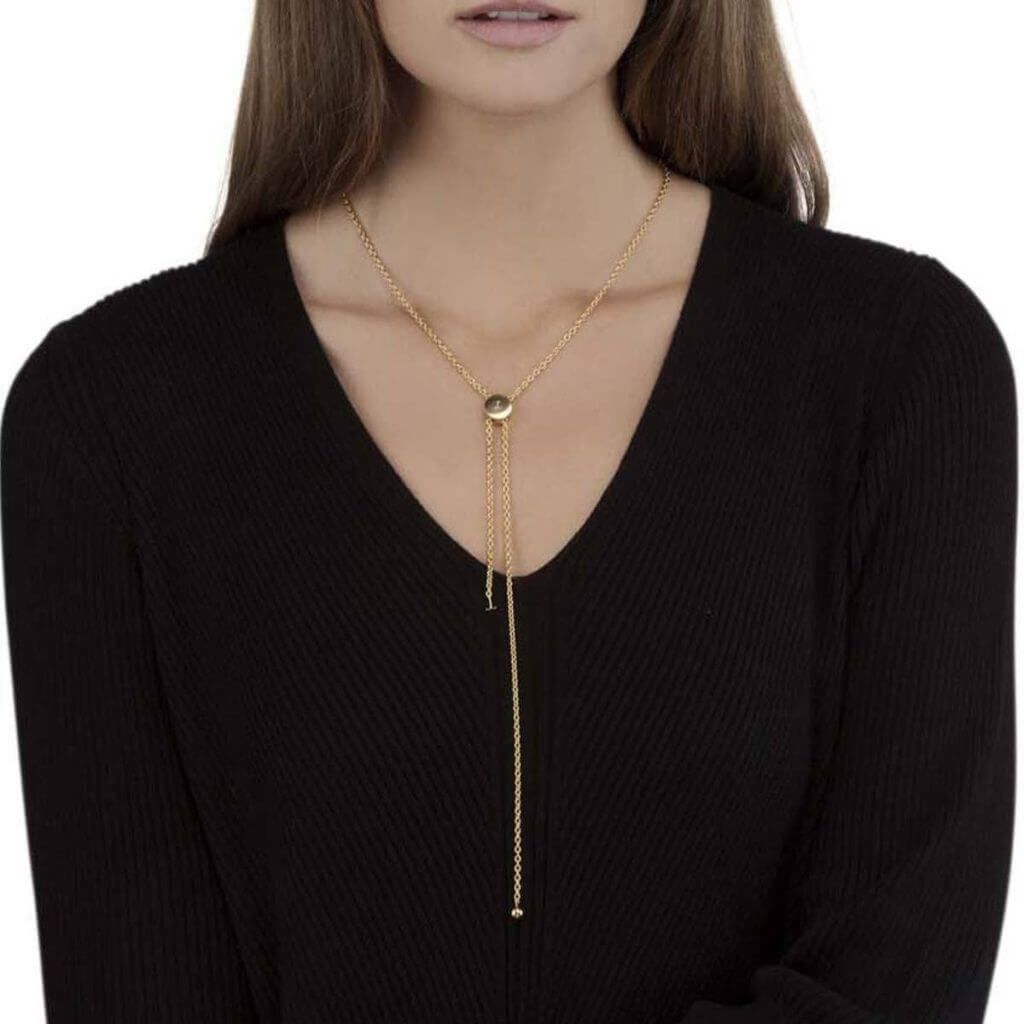 Fashion Simple V-Shaped Flat Snake Chain Necklace