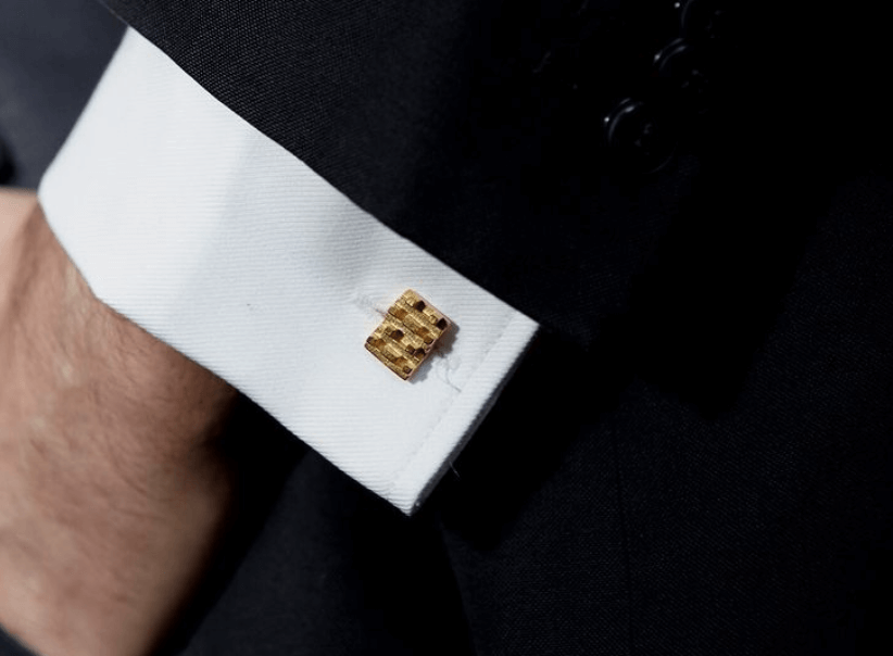 Stylish set of Hive Lego Cufflinks